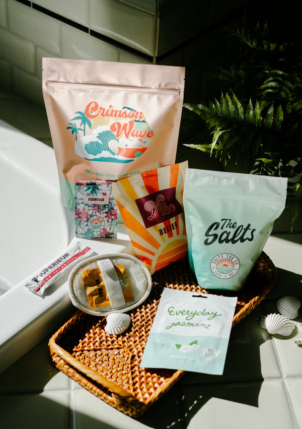 Crimson Wave Bath Kit for Period Relief & Relaxation | Salty Tub