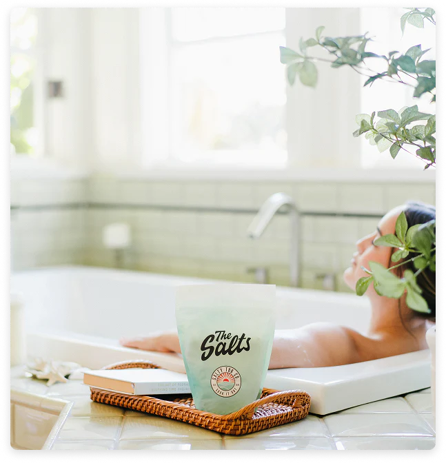 Relaxing in bath