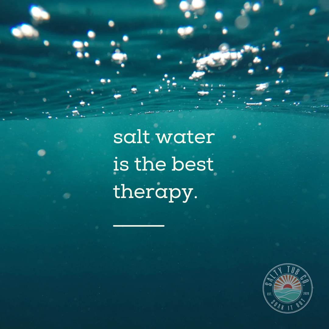 salt water is the best therapy.